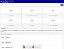 Tablet Screenshot of jainspunpipes.com